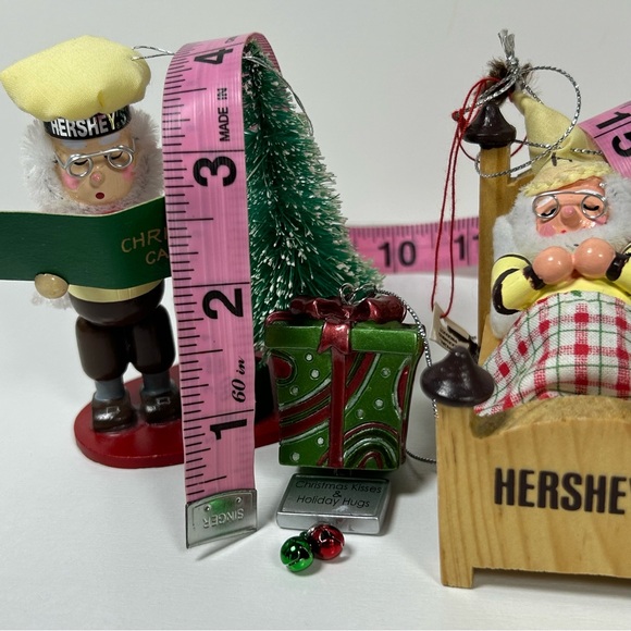 Hershey’s Chocolate Kurt Adler Christmas Ornaments Pair (2) Vintage 1990’s Lot - Picture 5 of 5